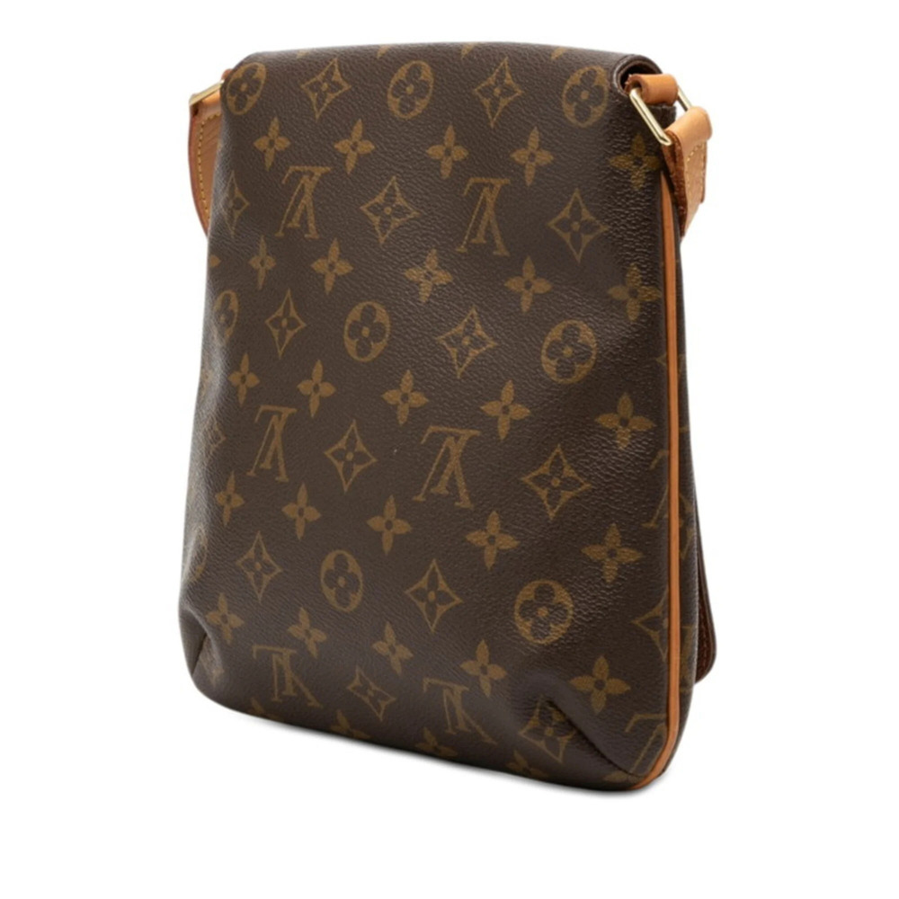 LOUIS VUITTON Authentic Brown Monogram Leather Shoulder Bag - Picture 2 of 6